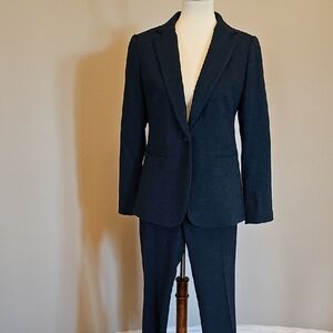 Women 6P Wool Blend Pant Suit